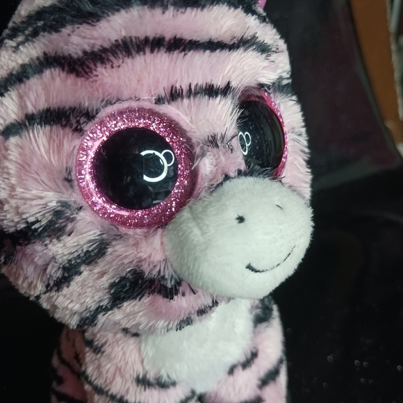 Ty Beanie Boo Zoey the Pink Zebra Plushi. - Picture 6 of 8